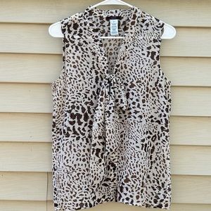 mark. Animal Print Sleeveless blouse. Size S EUC